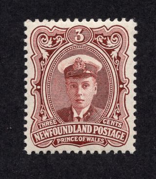 Newfoundland 106 3 Cent Red Brown Prince Of Wales Royal Family Issue Mlh