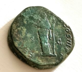 Monnaie romaine,  sesterce de Marc auréle,  FELICITAS,  Roman coin,  RIC.  1227 2