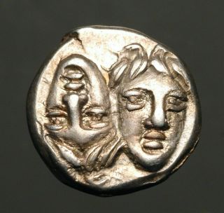 Z - 648 Moesia,  Istros.  Circa 340 - 313 Bc.  Silver Drachm