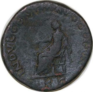 T9692 Antoninus Pius 138 - 161 Sestertius.  Rome Indvlgentia Avg Cos Iiii / S C -