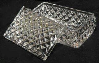 Vintage Nachtmann Bleikristall 24 Lead Crystal Covered Cigarette / Trinket Dish 3