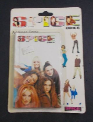 Spice Girls Vintage Address Book On Card - 1997 (3x5 ")