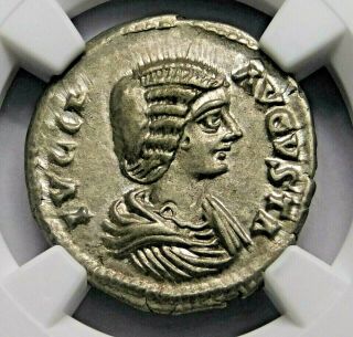 Ngc Ch Xf Julia Domna.  Stunning Denarius.  Mother Of Caracalla.  Roman Silver Coin