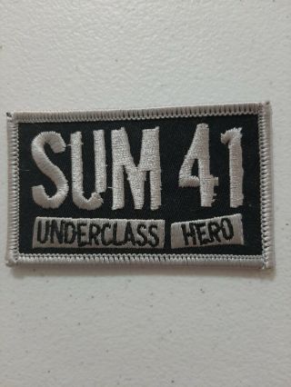 Sum 41 Patch Vintage Collectible Underclass Hero