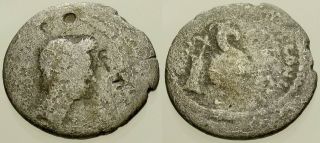 014.  Roman Silver Coin.  Julius Caesar.  Ar Denarius.  Rome.  L.  Mussidius Longus