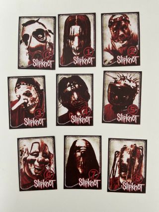 Slipknot 10 Year Anniversary Collectors Cards From Special Edition Release