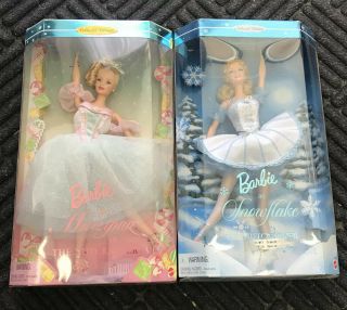 Snowflake And Marzipan In The Nutcracker Barbie 1998/99 Vintage