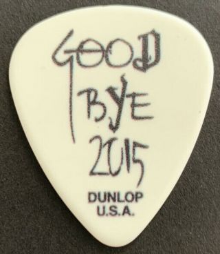 Motley Crue Nikki Sixx 2015 Final Tour Goodbye Guitar Pick
