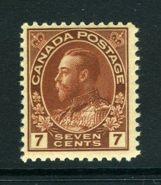 Canada Scott 114 - Nh - 7¢ Red Brown King George V Admiral (. 009)