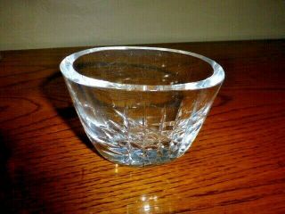 Waterford Crystal 3 " Sparkle Cut Glass Oval Vase
