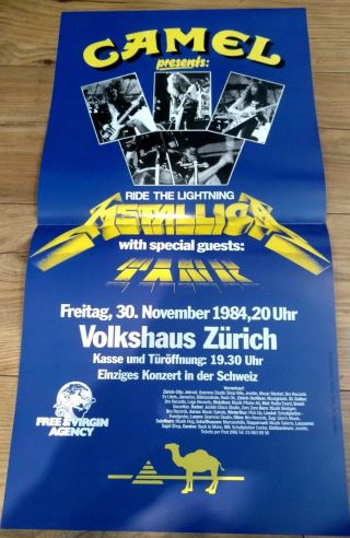 Metallica Ride The Lightning Deluxe Tour Poster With Tank Price