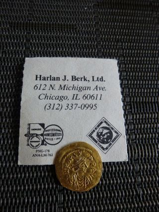 Rare Byzantine Gold Coin Focas 602 - 610 Ad Tremissis Constantinople 1.  24 G