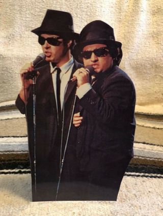 The Blues Brothers " Jake And Elwood Blues " Movie Tabletop Standee 10 1/2 " Tall