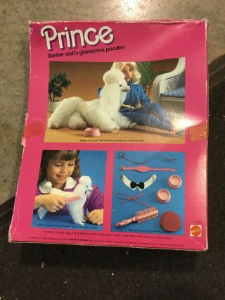 1984 Vintage Mattel Barbie ' s Prince the Poodle 7928 2