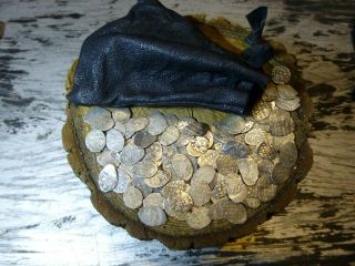 Silver Scales.  Various Kings.  94pcs,  Leather Purse.  Silver Scales.  Ivan Iv The Ter