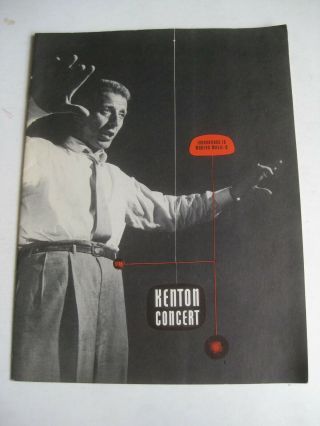 Vtg 1951 Stan Kenton Innovations In Modern Music Ii Jazz Concert Show Program