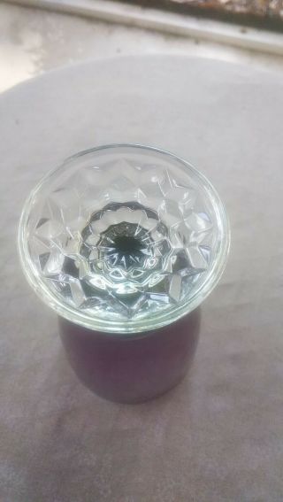 Fostoria AMERICAN LADY Amethyst Purple Ice Tea Goblet Elegant Glass Stem 2