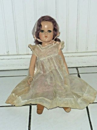 Vintage Composition Arranbee Nancy Lee Doll In Alexander Dress