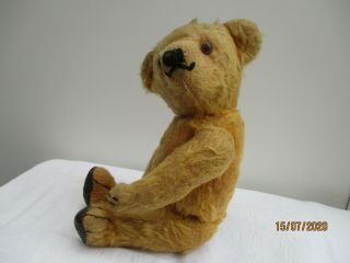 A Vintage Mohair 5 Way Jointed Teddy Bear - Non Squeaker - C1950 - 12 Inches