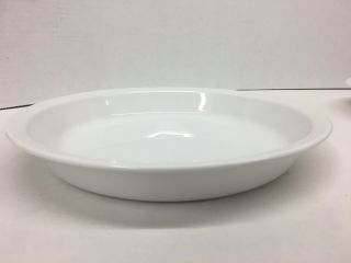 Vintage Corning Ware Plain White P - 309 Pie Plate 1 1/4 