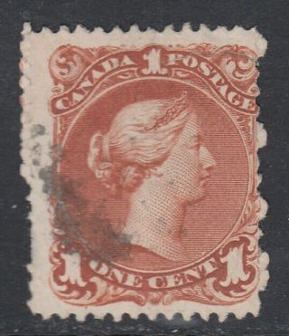 Canada Scott 22ii 1 Cent Bothwell Paper Brown Red " Large Queen "