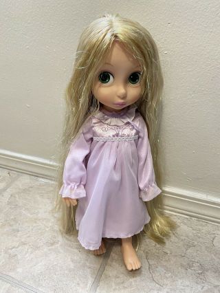 1st Edition Disney Tangled Rapunzel Toddler Doll With Tinsel Hair