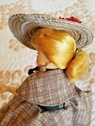 1957 Vogue JILL doll brown tweed skirt outfit fabulous hat 2