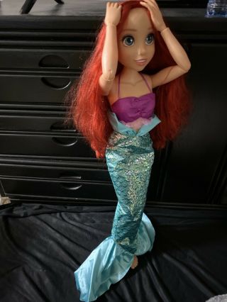Disney Princess My Size Ariel 32 " Life Size Little Mermaid