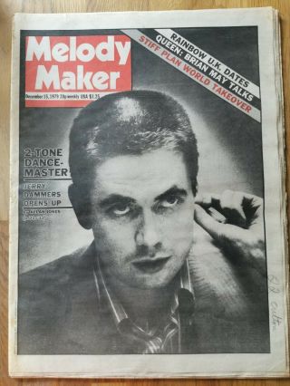 Melody Maker Newspaper December 15th 1979 The Dammers Queen Brian May
