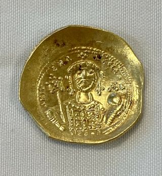 Michael VII Ducas Gold Histamenon Nomisma Constantinople 1071 - 1078 AD XF 3