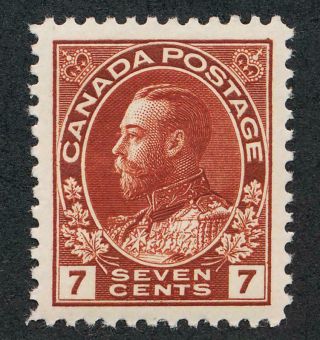 Canada 114 Vf Lh 7c Admiral Red Brown