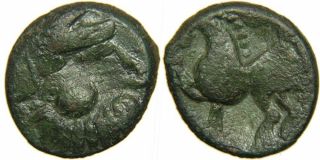 Celts,  Pannonia,  The Scordisci,  2nd Century Bc,  Ae Tetradrachm.  Kugelwange Type.