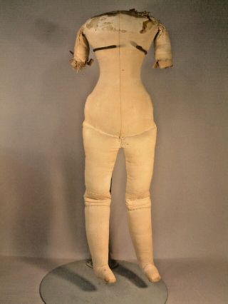 18.  5 " Antique Cloth Body For China Parian Bisque Shoulder Head