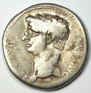 Roman Claudius I Ar Silver Cistophorus Coin 41 - 54 Ad - Fine / Vf
