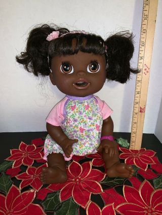 Hasbro Baby Alive 2012 Aa African American Real Surprises Bilingual Doll