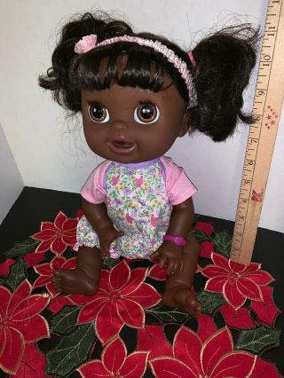Hasbro Baby Alive 2012 AA African American Real Surprises Bilingual Doll 2