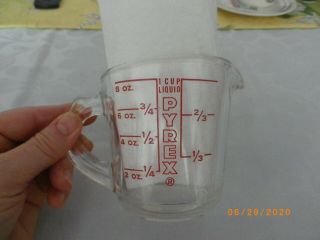 Pyrex 8 Oz.  Glass Measuring Cup - 1 Cup Size