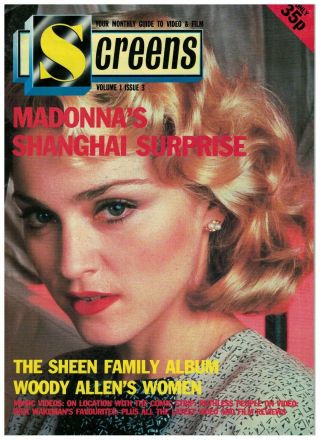 Screen Uk 1987 Vol 1 Issue 7 Madonna /sheen Family / Woody Allen
