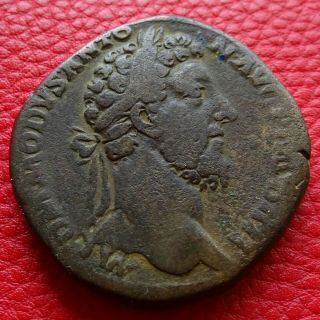 Sesterce Commode La Fortune,  Monnaie Romaine.  Roman Coin Commodus