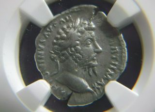 Silver Denarius Of Roman Emperor Marcus Aurelius Aequitas Reverse Ngc Ch Vf 3008