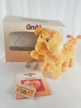 Vintage Teddy Ruxpin Grubby With Book And Tape 1985
