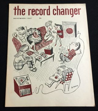Record Changer Mag 1947 Nov - R&b Blues Jazz Etc 78s Kid Ory Bill Hurtz Ernestin