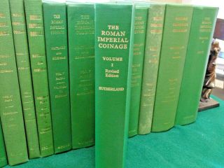 THE ROMAN IMPERIAL COINAGE - VOL.  1 - 10 - COMPLETE SET - 2