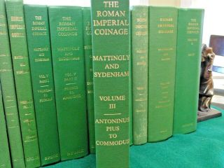 THE ROMAN IMPERIAL COINAGE - VOL.  1 - 10 - COMPLETE SET - 3