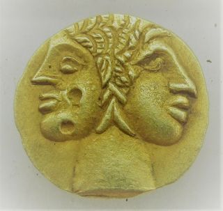 Unresearched Ancient Greek Au Gold High Carat Struck Drachm