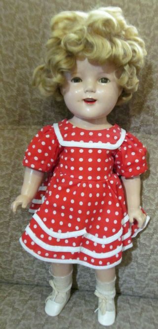 Vintage Shirley Temple Composition Doll 20 "