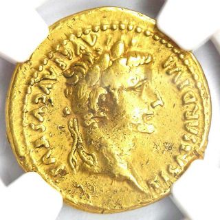 Roman Tiberius Gold Av Aureus Livia Coin 14 - 37 Ad - Certified Ngc Vf (very Fine)