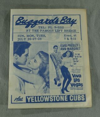 1964 Elvis Presley Ann - Margret Viva Las Vegas Movie Advertising Foldout