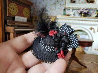 Dollhouse Miniature Artisan Carol Olsen Ladies Hat Stand Signed 1:12