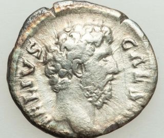 136 - 138 Ad Roman Empire Aelius Caesar Ar Denarius Vf